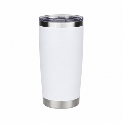 Custom 20 oz White Travel Tumbler