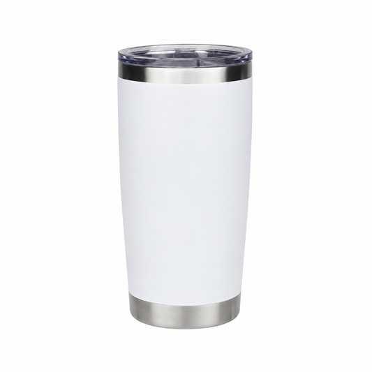 Custom 20 oz White Travel Tumbler